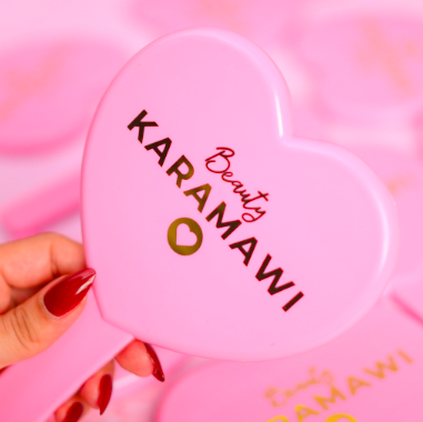 Espejo Love Heart - Corazon Rosado Karamawi Beauty