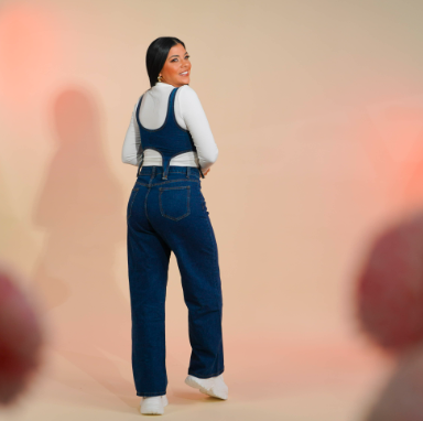 Enterizo de Mezclilla Azul - Denim by Naty Rodriguez