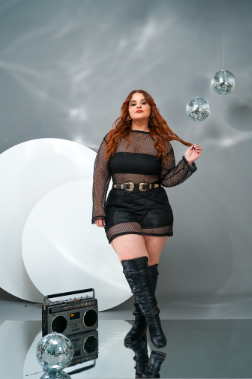 Vestido de malla negro - Festival Season 2025