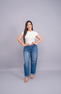 Jeans Azul Boyfriend, Mid waiste - Daily Basics