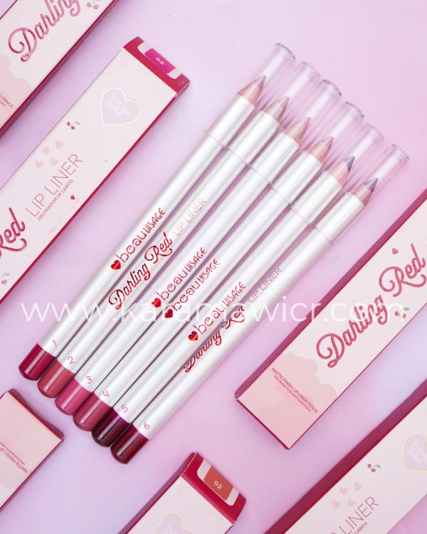 Lapiz delineador de Labios acabado Mate-Darling Red-Beau Visage