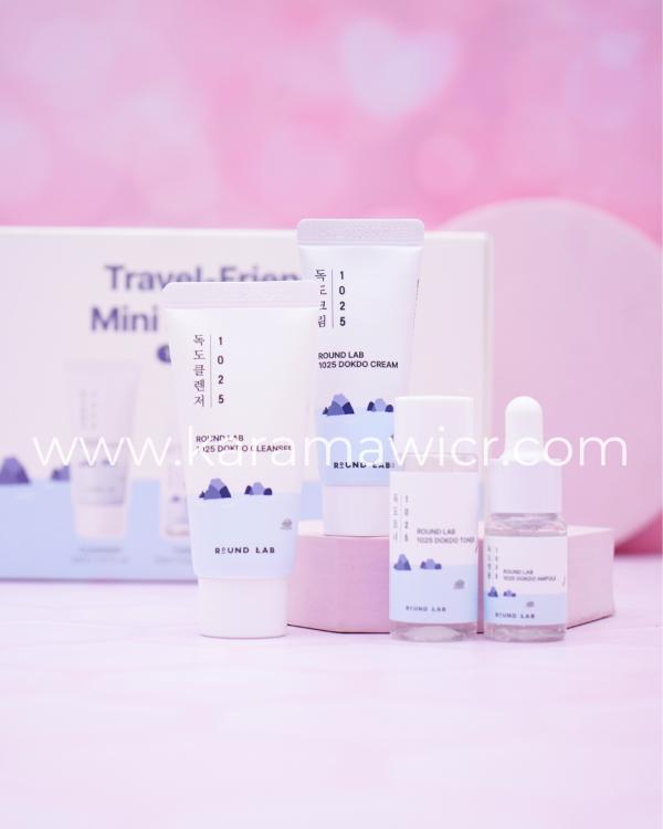 Travel Friendly Mini Skincare Kit 1025 Dokdo Trial Kit // kit blanco Coreano
