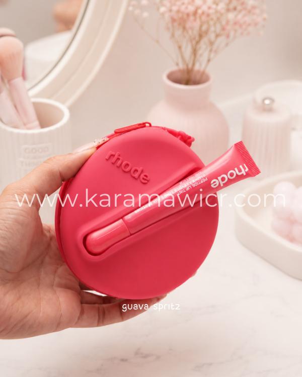 Dúo labial tipo gloss + bag circular - Guava Rojo - Rhode