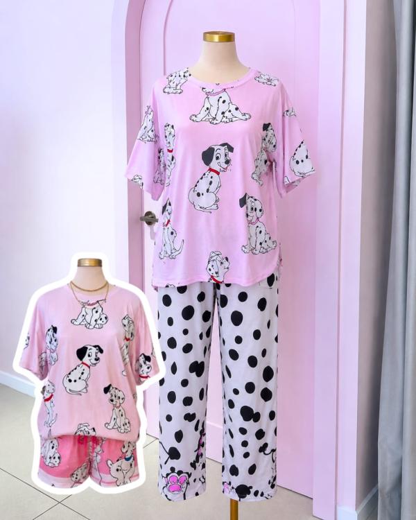 Pijama - 101 Dalmatas - Unitalla 3 piezas