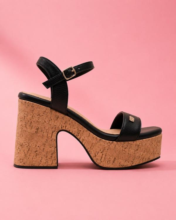 Sandalias Altas Serina Black Promise