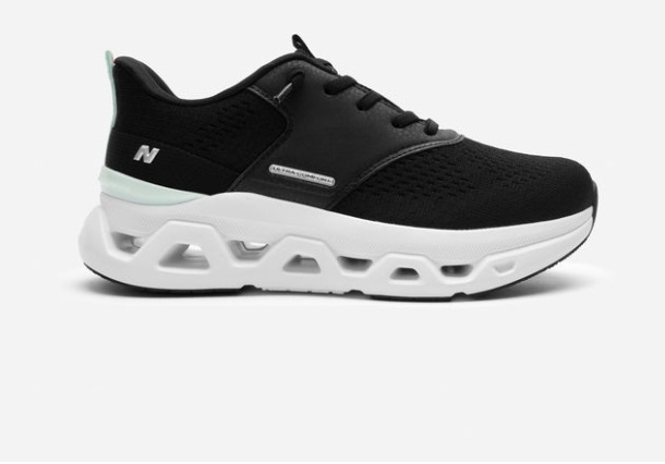 Tenis Neostep Black/White Te Natural