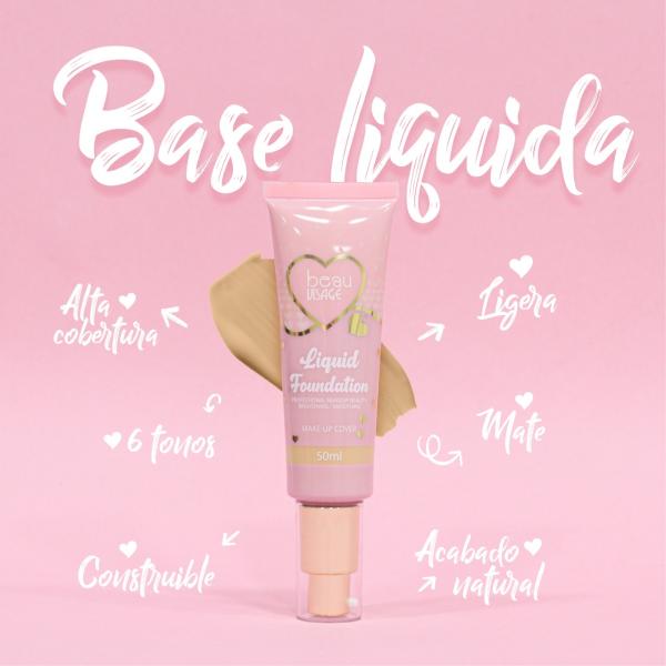 Base Líquida de maquillaje - 60 ml - Beau Visage