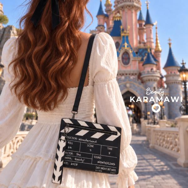 Cartera Negra, diseño claqueta de película - Disney Magic by Naty Rodriguez – foto 1